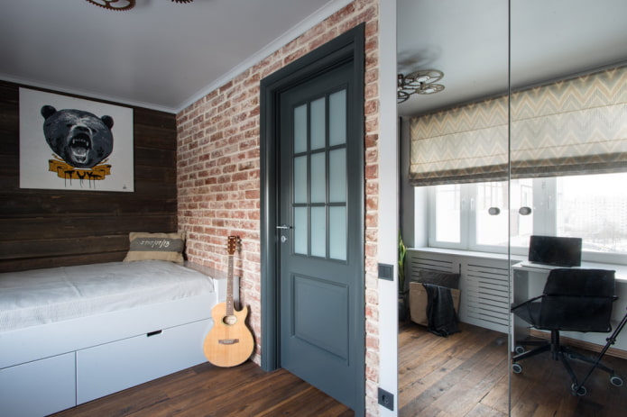 porte negli interni in stile loft