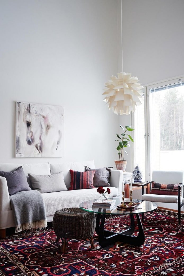 tappeto in stile scandinavo