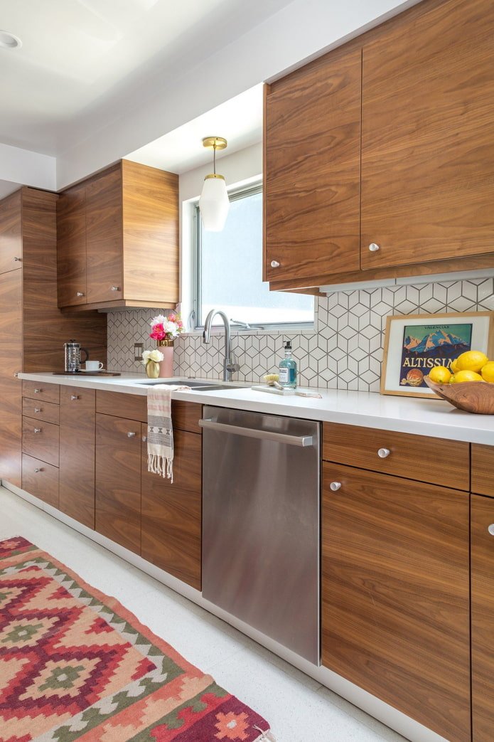 cucina in legno in stile scandinavo