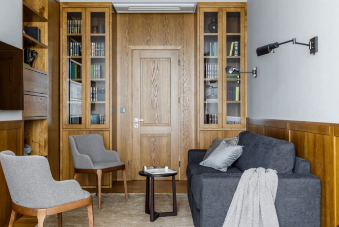 finitura in legno dell'ufficio