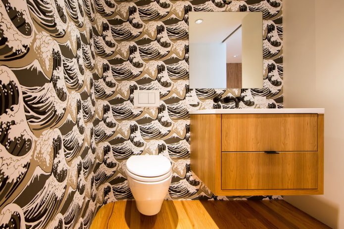 carta da parati per il bagno