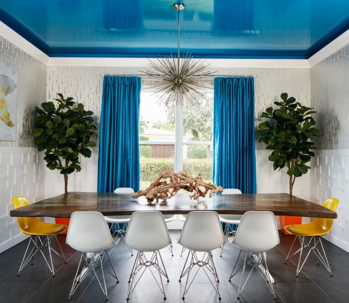 Soffitto blu lucido