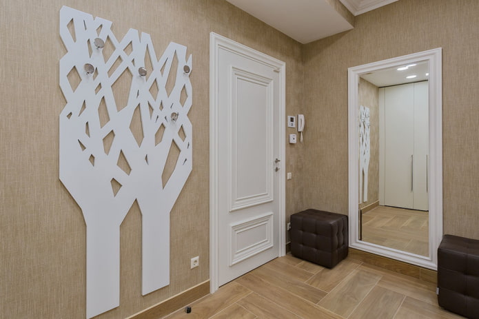 interno del corridoio nei toni del beige