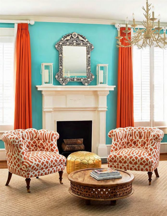 Colore Tiffany all'interno