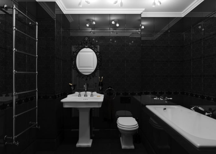 bagno tutto nero