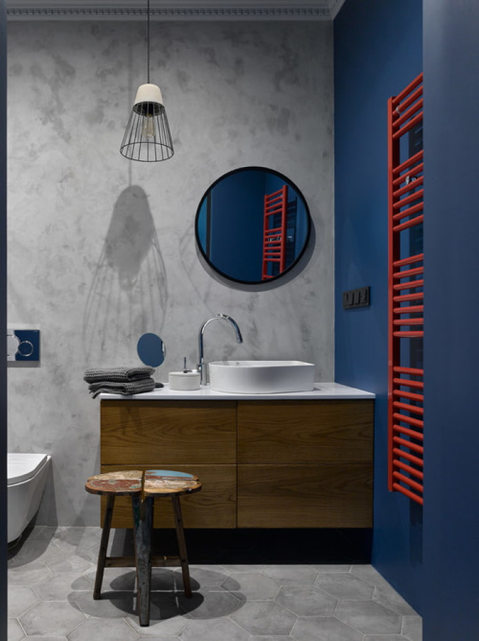 combinazione di colori nel bagno