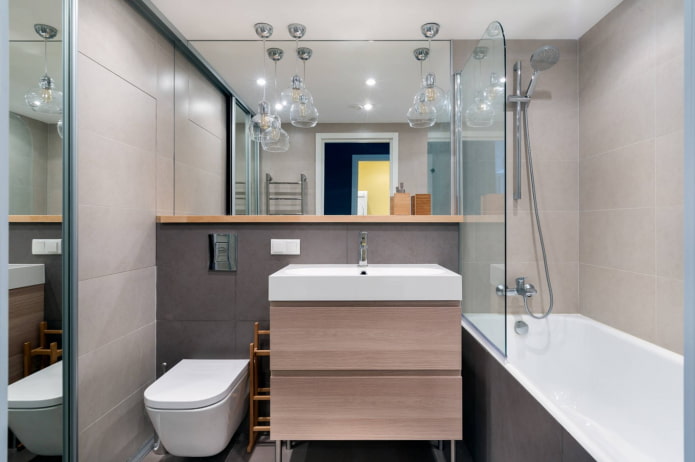 combinazione di grigio e beige