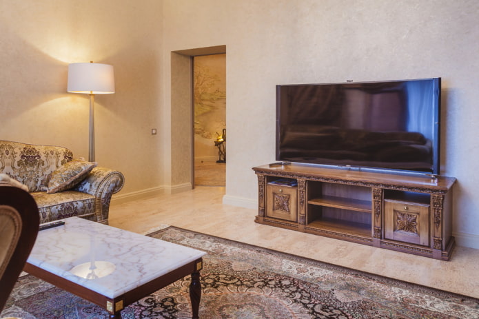 Mobile TV per interni in stile classico