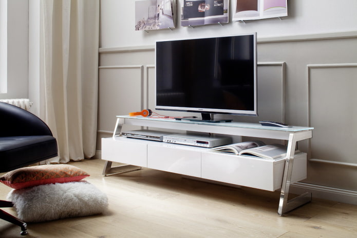 Mobile TV in un interno high-tech