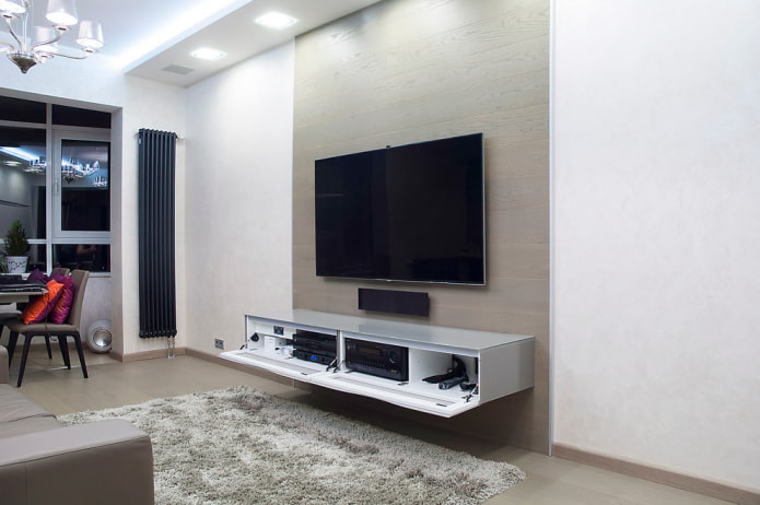 Mobile TV in un interno in stile moderno