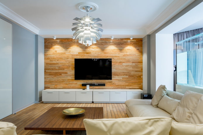Mobile TV in un interno in stile moderno