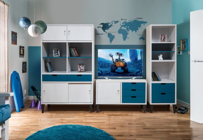 Mobile TV all'interno della cameretta dei bambini