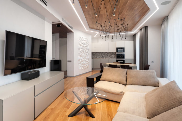 Mobile TV in un interno in stile moderno