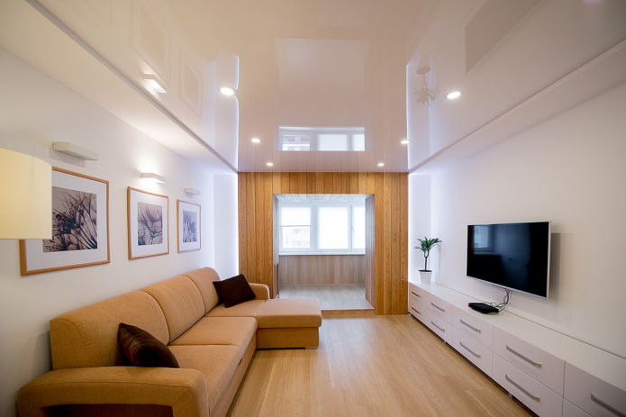 Mobile TV in un interno in stile moderno