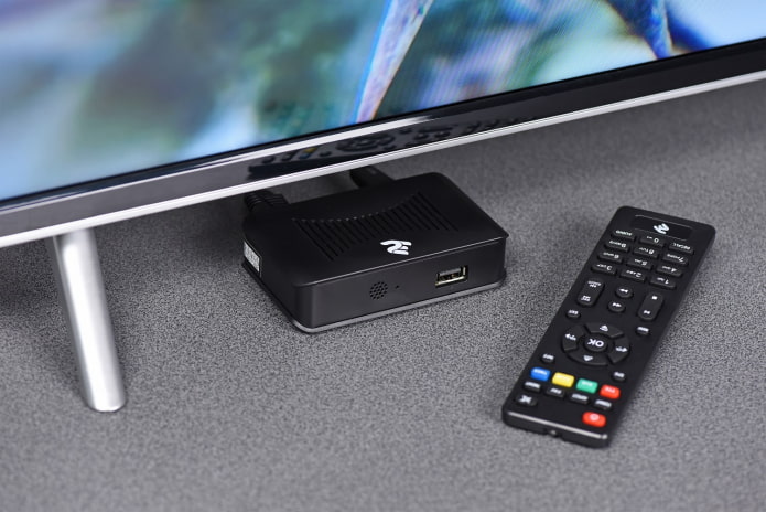 decoder TV e telecomando