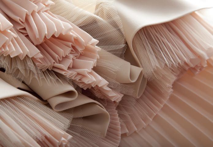 Tulle plissettato