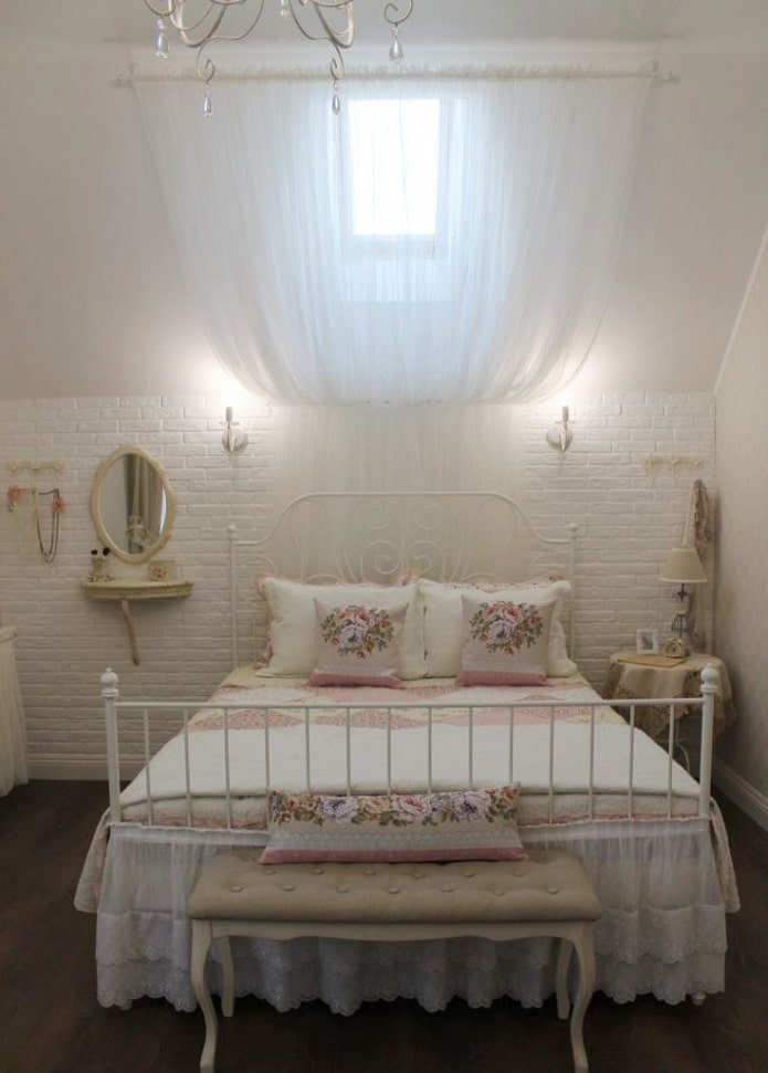 tende in tulle in stile provenzale