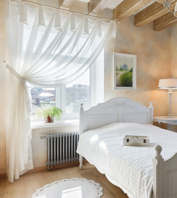 tende in tulle in stile provenzale