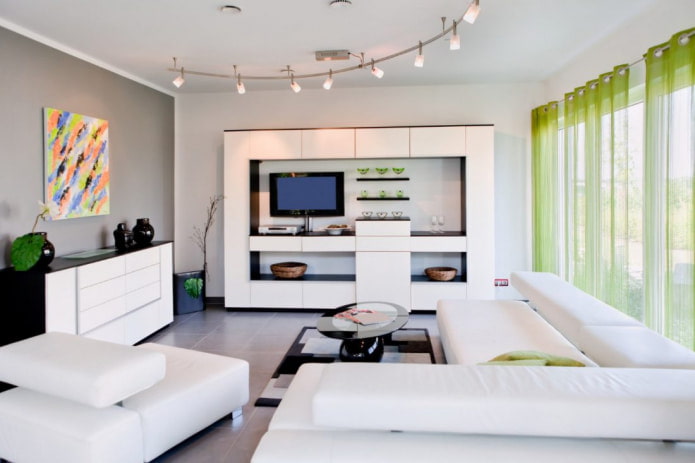 tulle verde all'interno