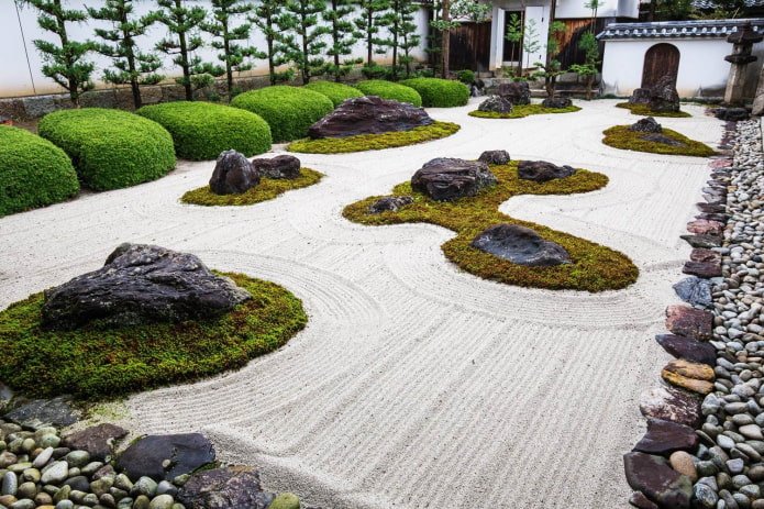 giardino roccioso giapponese nella dacia