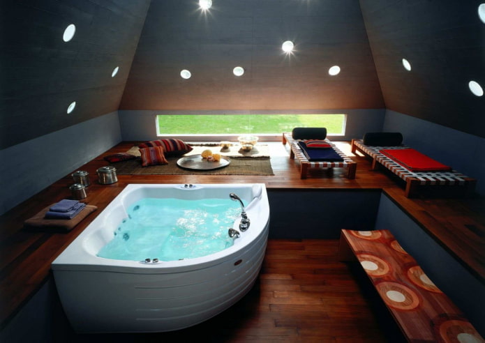 Bagno con illuminazione interna