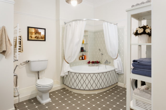 vasca da bagno angolare in acrilico