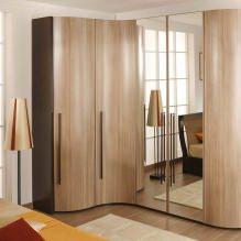 Armadio angolare in camera da letto: tipologie, contenuto, dimensioni, design-8