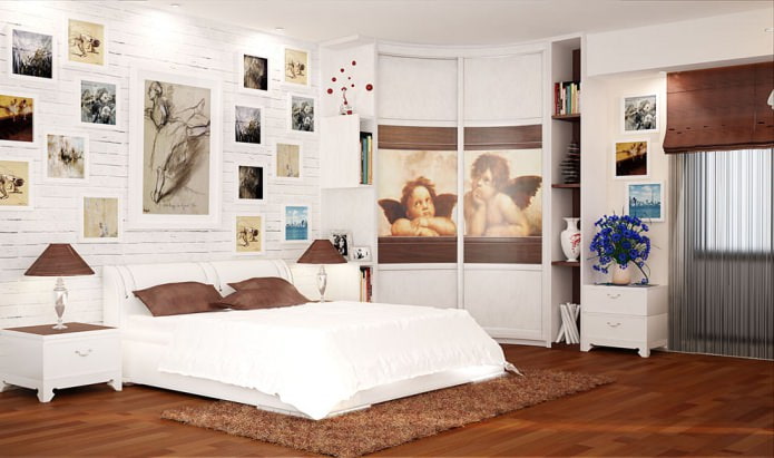 armadio ad angolo Radius in camera da letto