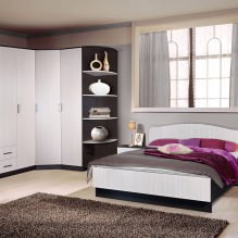 Armadio angolare in camera da letto: tipologie, contenuto, dimensioni, design-11