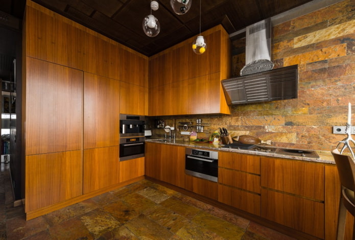progettazione cucina ad angolo