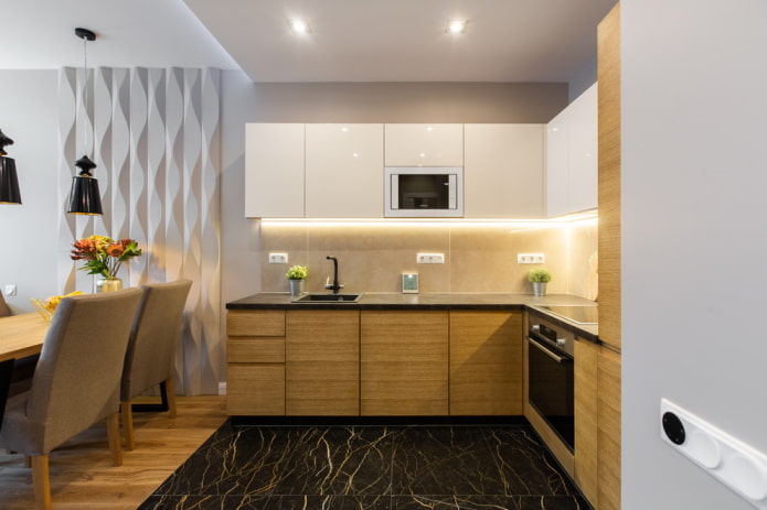 cucina ad angolo in stile moderno