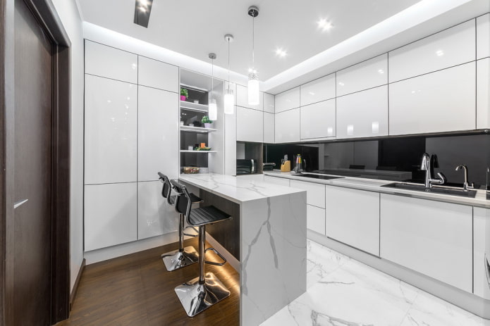 cucina ad angolo in stile moderno