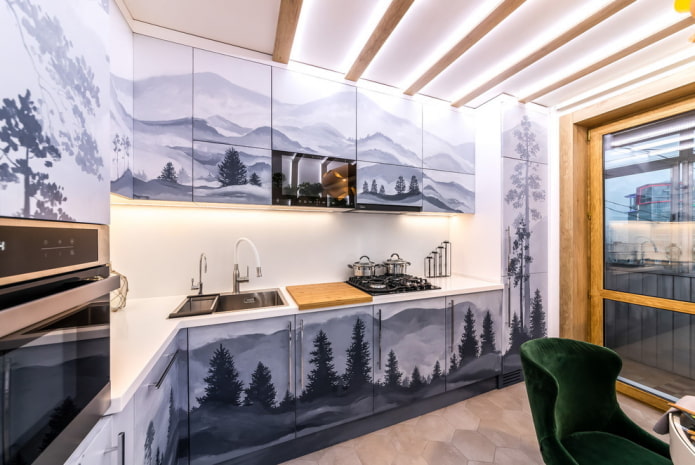 cucina ad angolo in stile moderno