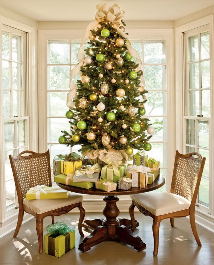 Albero di Natale giallo-verde
