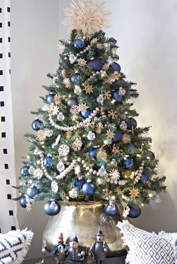 Blu scuro e oro