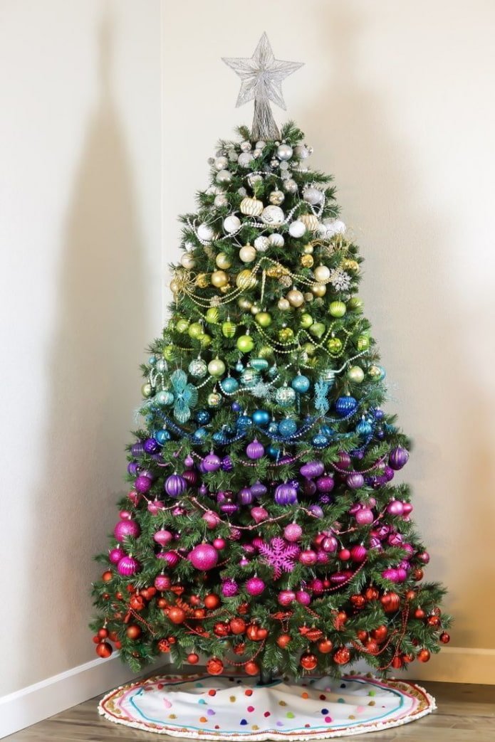 Albero di Natale multicolore