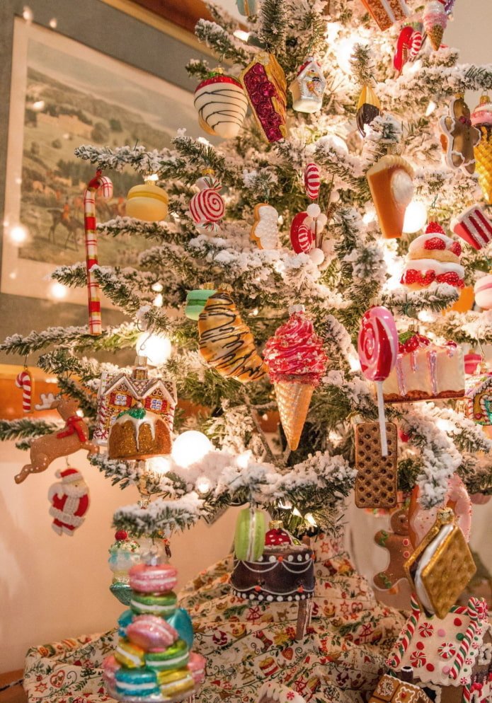Albero di Natale con dolci