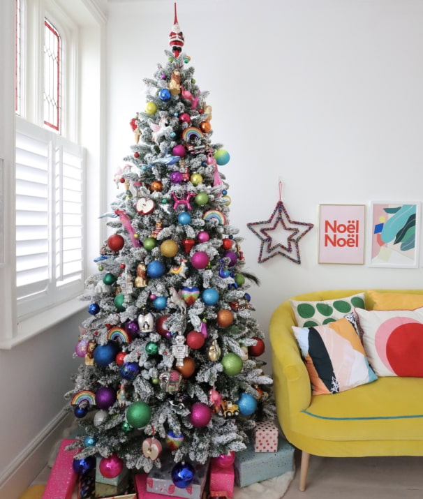 Albero luminoso di Capodanno