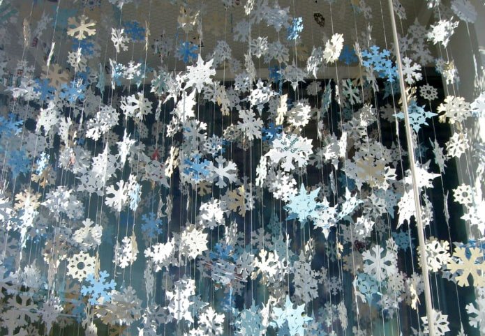 Decorazione a fiocco di neve