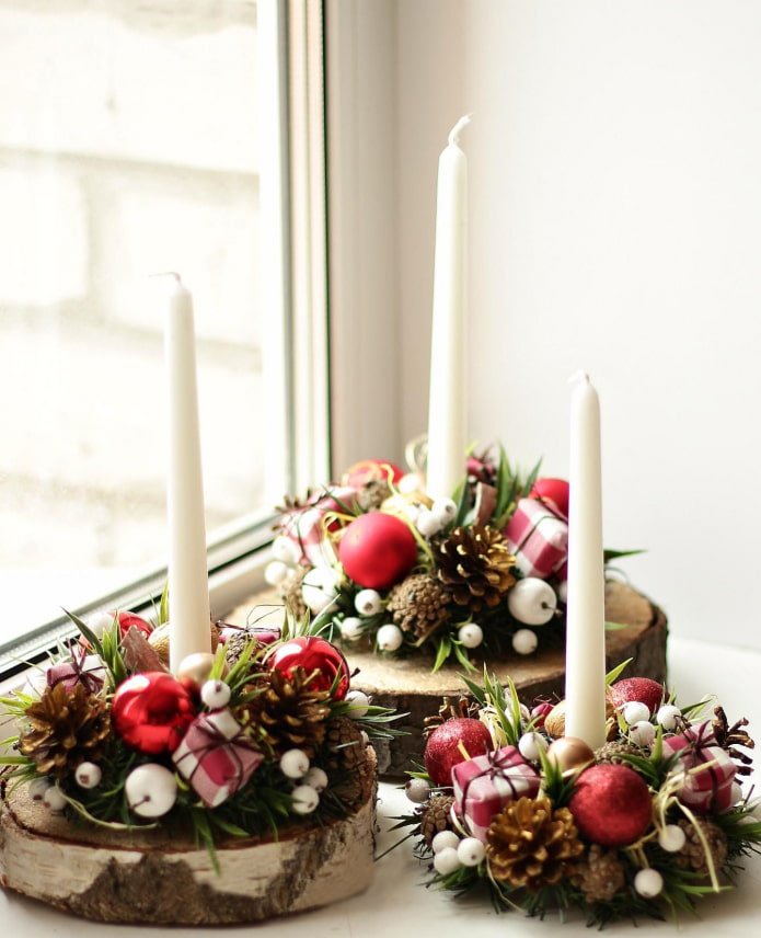 Decorazioni con candele