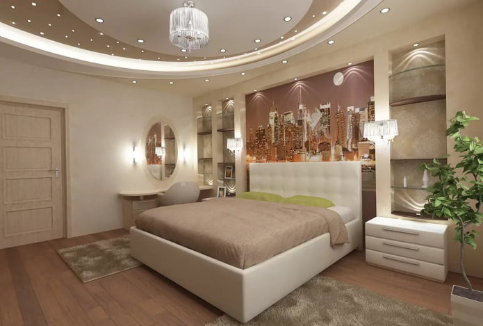 illuminazione spot in camera da letto
