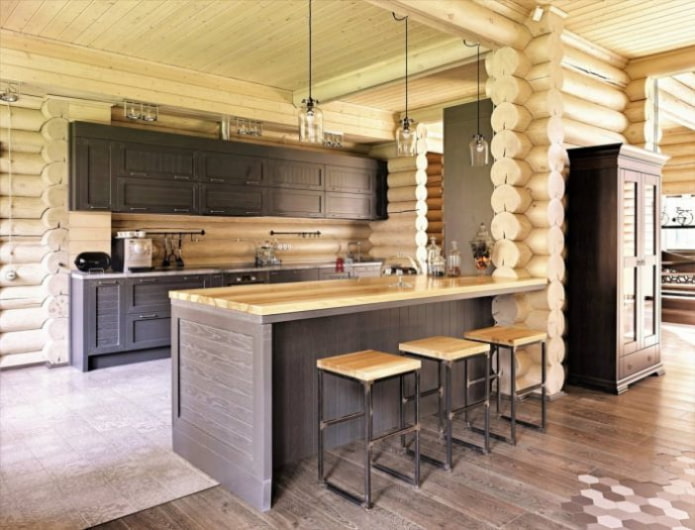 Decorazione dell'isola della cucina