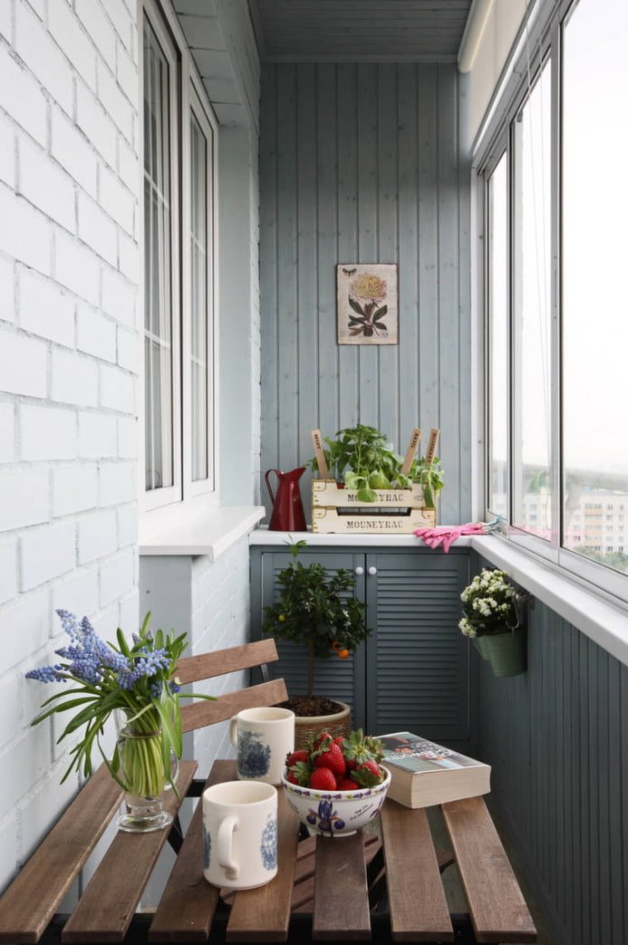 interno moderno del balcone