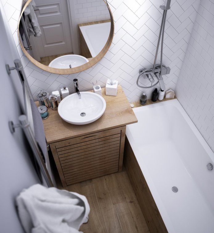 mobili in un bagno piccolo