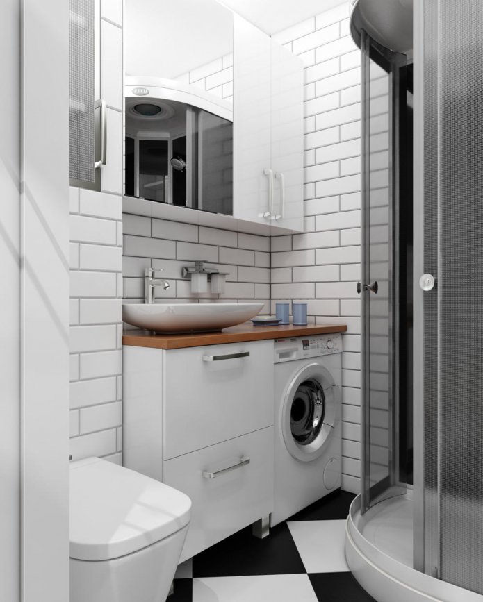 bagno combinato con doccia