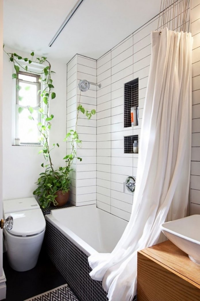 pareti bianche del bagno