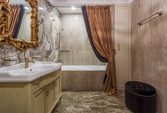 Tenda doppia per il bagno
