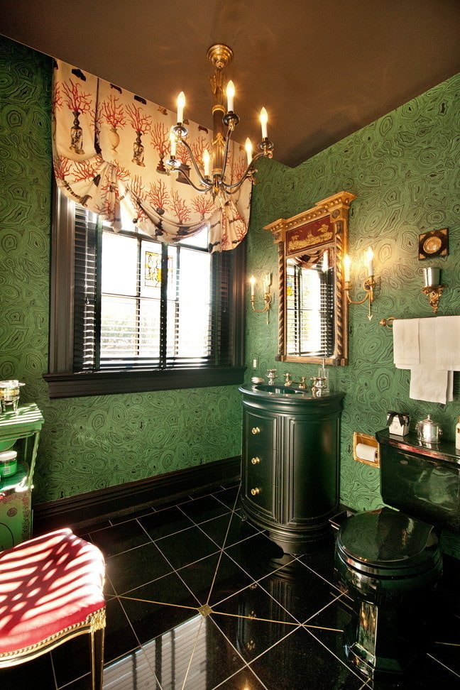 Bagno in malachite
