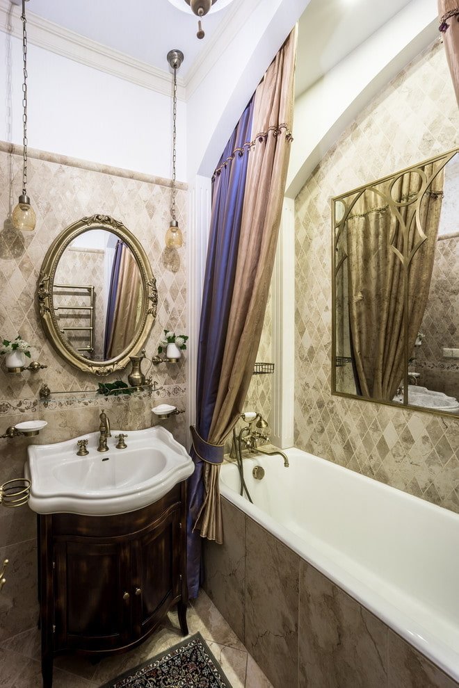 classico nell'arredamento del bagno