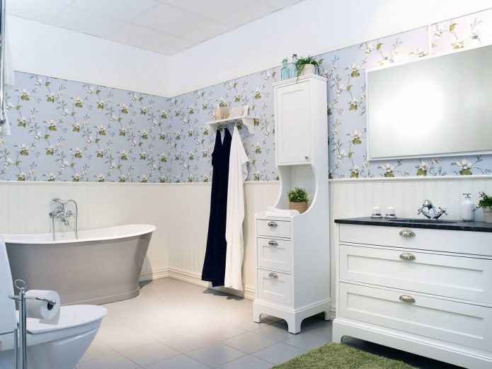 design del bagno in stile country